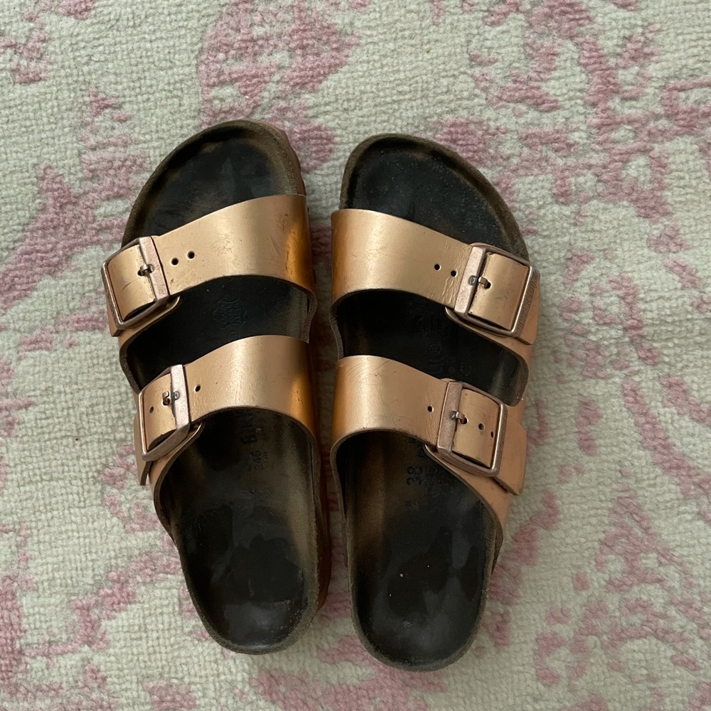 Rose gold Birkenstock